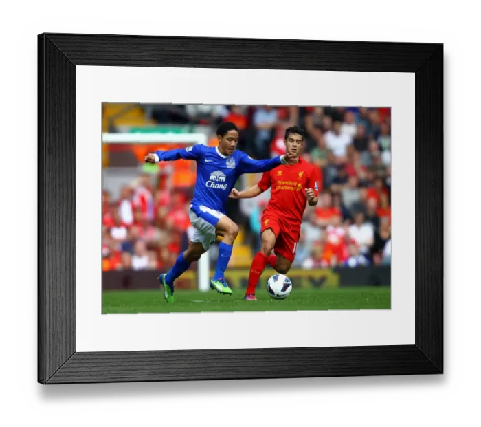 Framed Print : Barclays Premier League - Liverpool v Everton - Anfield