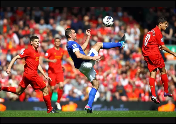 Everton's Darron Gibson Soars Above Liverpool: 0-0 Stalemate at Anfield (May 5, 2013)