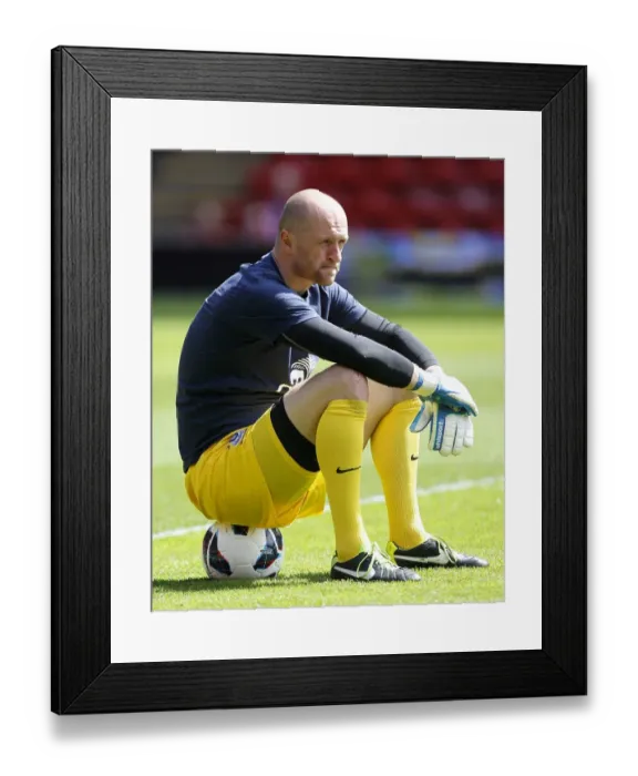 Framed Print : Everton's Jan Mucha Finds Peace Amidst Anfield Rivalry: Premier League Warm-Up (0-0, May 5, 2013) Framed Print : Everton's Jan Mucha Finds Peace Amidst Anfield Rivalry: Premier League Warm-Up (0-0, May 5, 2013)