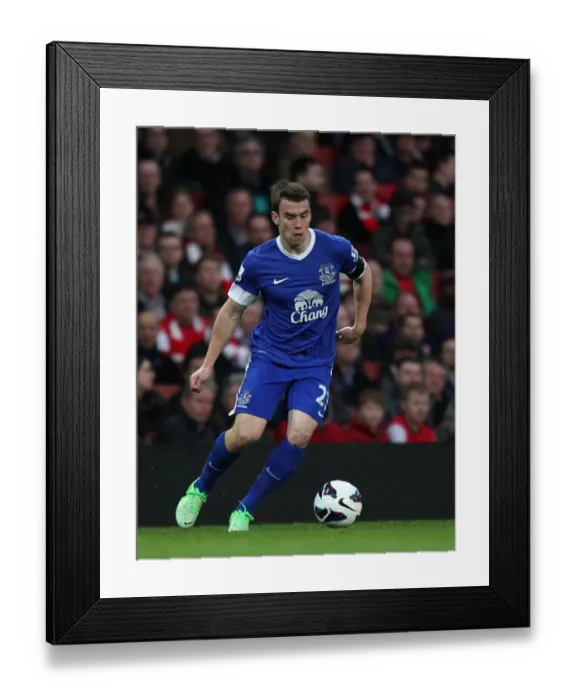Framed Print : Seamus Coleman's Heroic Defense: A Scoreless Battle Between Arsenal and Everton (16-04-2013, Emirates Stadium)