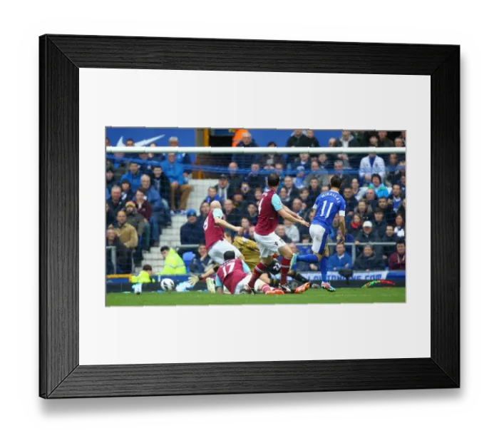 Framed Print : Mirallas Strikes: Everton Takes 2-0 Lead Over West Ham United (12-05-2013, Goodison Park) Framed Print : Mirallas Strikes: Everton Takes 2-0 Lead Over West Ham United (12-05-2013, Goodison Park)