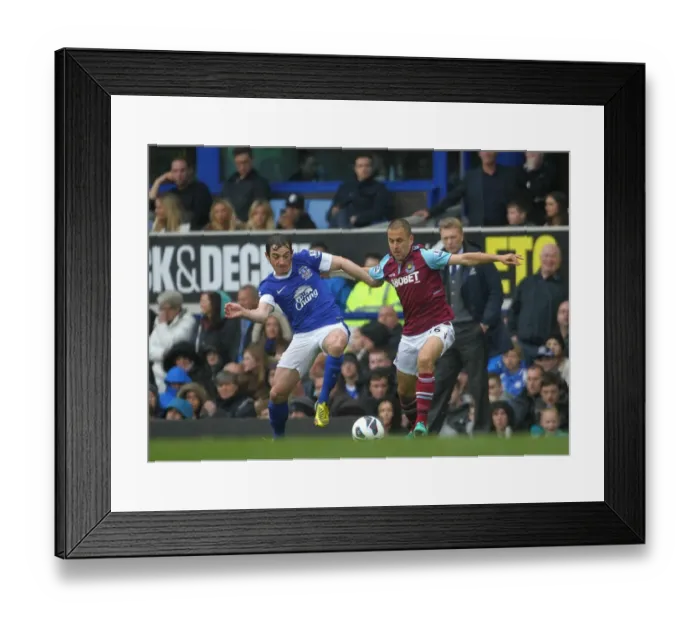 Framed Print : Battle for the Ball: Leighton Baines vs. Joe Cole - Everton vs. West Ham United (Everton 2-0, Barclays Premier League, Goodison Park, May 12, 2013) Framed Print : Battle for the Ball: Leighton Baines vs. Joe Cole - Everton vs. West Ham United (Everton 2-0, Barclays Premier League, Goodison Park, May 12, 2013)