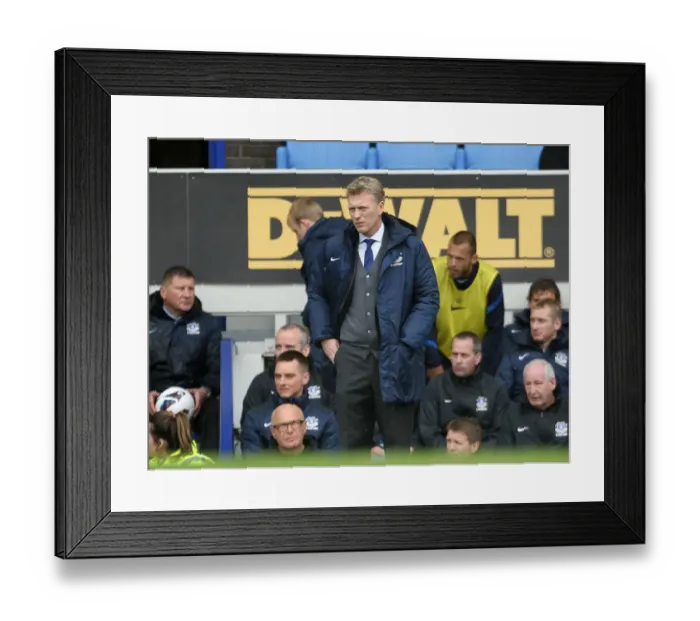Framed Print : David Moyes Guides Everton to 2-0 Victory over West Ham United (BPL, Goodison Park, May 12, 2013)