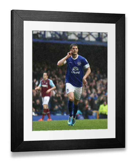Framed Print : Mirallas Double: Everton's 2-0 Lead Over West Ham United in Premier League (May 12, 2013 - Goodison Park) Framed Print : Mirallas Double: Everton's 2-0 Lead Over West Ham United in Premier League (May 12, 2013 - Goodison Park)