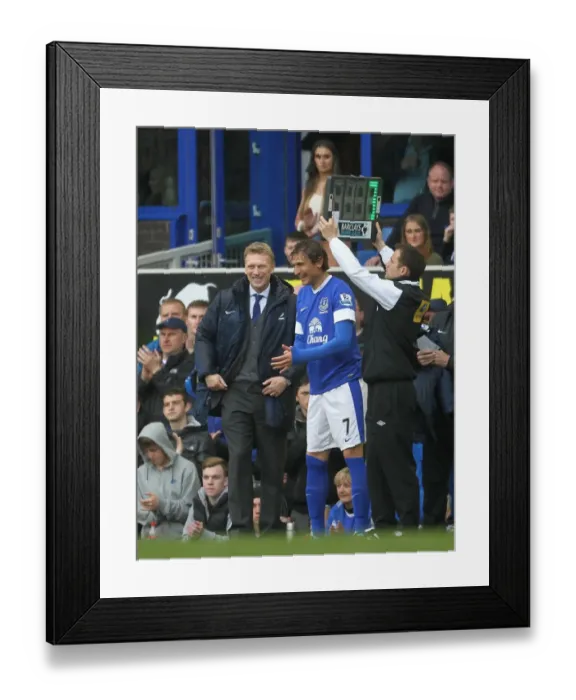 Framed Print : David Moyes Chuckles as Nikica Jelavic Enters the Field: Everton's Game-Changer Substitution (12-05-2013) Framed Print : David Moyes Chuckles as Nikica Jelavic Enters the Field: Everton's Game-Changer Substitution (12-05-2013)