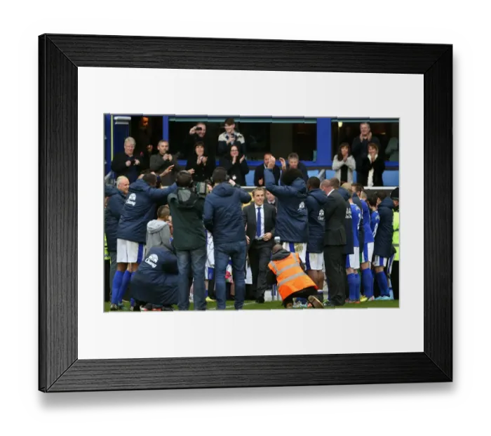 Framed Print : Everton's Triumphant Parade: Phil Neville Honored with West Ham's Guard of Honor (Everton 2-0 BPL)