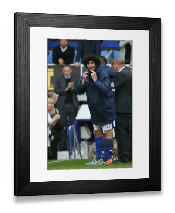 Framed Print : Marouane Fellaini Leads Everton's Guard of Honor after 2-0 Victory over West Ham United Framed Print : Marouane Fellaini Leads Everton's Guard of Honor after 2-0 Victory over West Ham United