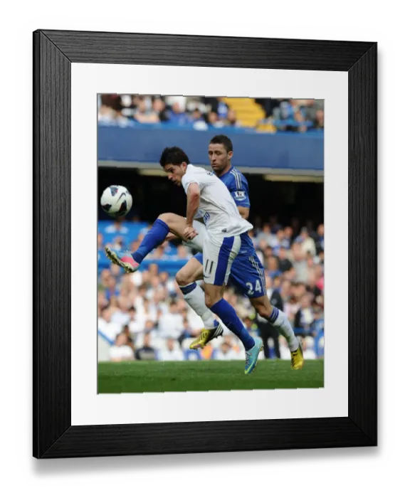 Framed Print : Clash at Stamford Bridge: A Battle for Supremacy - Gary Cahill vs. Kevin Mirallas (Chelsea 2-1 Everton, May 19, 2013) Framed Print : Clash at Stamford Bridge: A Battle for Supremacy - Gary Cahill vs. Kevin Mirallas (Chelsea 2-1 Everton, May 19, 2013)