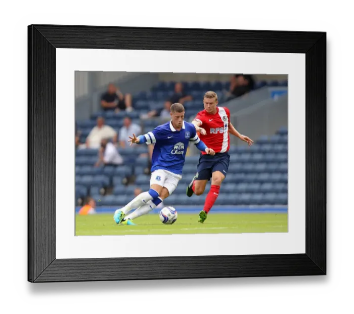 Framed Print : Battling for Supremacy: Ross Barkley vs. Alex Marrow in Everton's Pre-Season Victory over Blackburn Rovers (2013) Framed Print : Battling for Supremacy: Ross Barkley vs. Alex Marrow in Everton's Pre-Season Victory over Blackburn Rovers (2013)