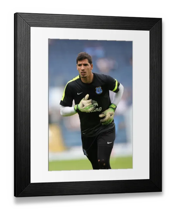 Framed Print : Everton's Joel Robles Shines in Pre-Season Friendly: Blackburn Rovers 1-3 Everton (July 27, 2013, Ewood Park)