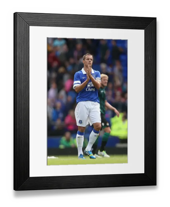 Framed Print : Phil Jagielka's Emotional Farewell: Everton's 2-1 Victory Over Real Betis (August 11, 2013)