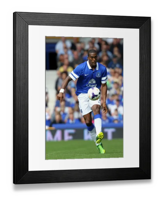 Framed Print : Sylvain Distin Scores the Winner: Everton 2-1 Real Betis (Pre-Season Friendly, 2013)