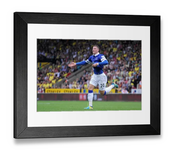 Framed Print : Ross Barkley's Stunner: Dramatic Equalizer for Everton Against Norwich City (Premier League, 17-08-2013) Framed Print : Ross Barkley's Stunner: Dramatic Equalizer for Everton Against Norwich City (Premier League, 17-08-2013)