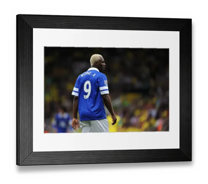 Framed Print : Arouna Kone's Brace: Dramatic 2-2 Draw for Everton at Norwich City (Barclays Premier League, August 17, 2013) Framed Print : Arouna Kone's Brace: Dramatic 2-2 Draw for Everton at Norwich City (Barclays Premier League, August 17, 2013)