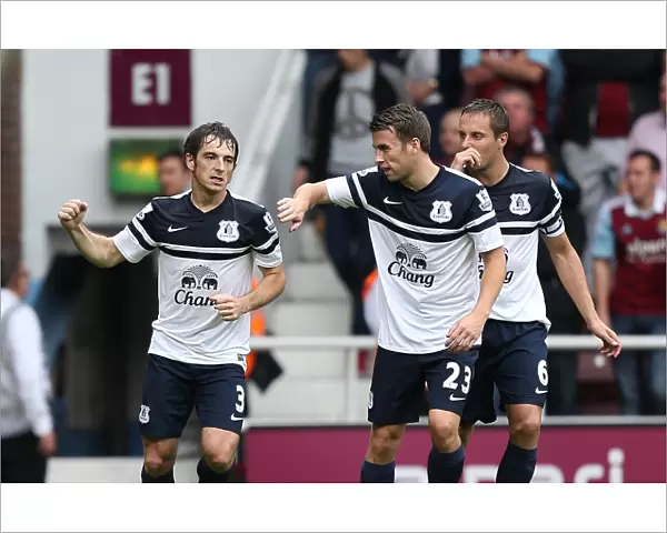Leighton Baines Scores Everton's Second Goal: West Ham United 2-3 Everton (September 21, 2013)