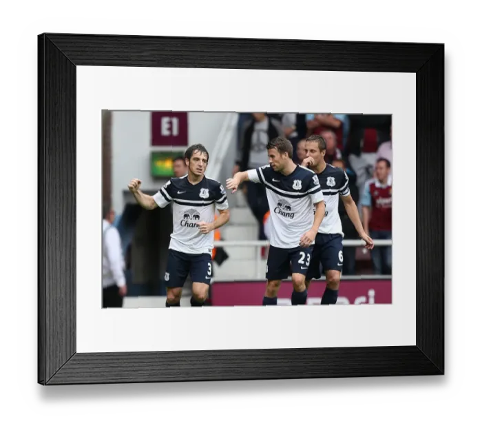 Framed Print : Leighton Baines Scores Everton's Second Goal: West Ham United 2-3 Everton (September 21, 2013) Framed Print : Leighton Baines Scores Everton's Second Goal: West Ham United 2-3 Everton (September 21, 2013)