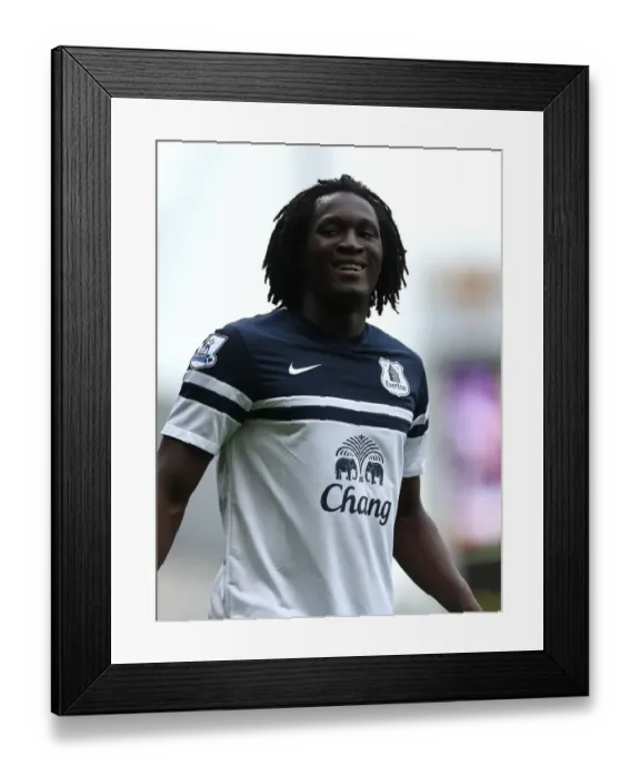 Framed Print : Romelu Lukaku's Brace: Everton's Thrilling 3-2 Victory Over West Ham United (21-09-2013) Framed Print : Romelu Lukaku's Brace: Everton's Thrilling 3-2 Victory Over West Ham United (21-09-2013)