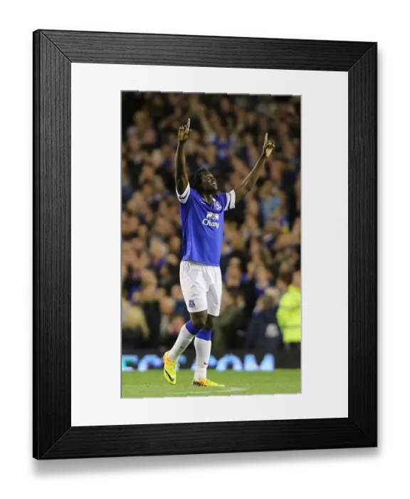 Framed Print : Romelu Lukaku's Hat-Trick: Everton's Triumph Over Newcastle United (30-09-2013) Framed Print : Romelu Lukaku's Hat-Trick: Everton's Triumph Over Newcastle United (30-09-2013)