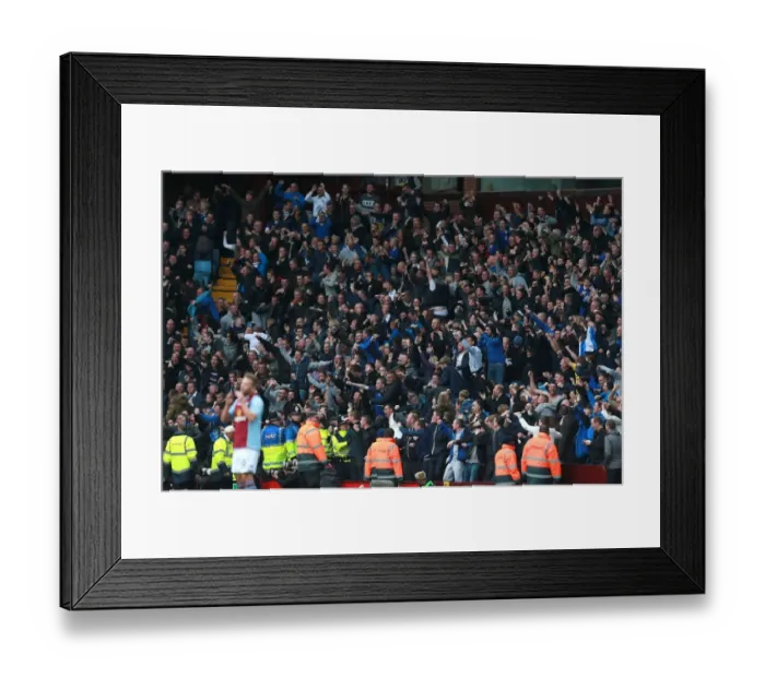 Framed Print : Everton's Triumph at Villa Park: Fans Euphoria Over First Goal (Aston Villa 0-2 Everton, Barclays Premier League, October 2013) Framed Print : Everton's Triumph at Villa Park: Fans Euphoria Over First Goal (Aston Villa 0-2 Everton, Barclays Premier League, October 2013)