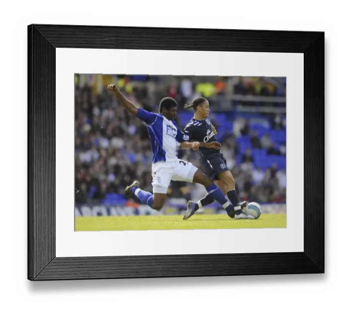 Framed Print : Football - Birmingham City v Everton Barclays Premier League - St Andrews - 12 / 4 / 08 Steven Pienaar - Everton in action against Radhi Jaidi - Birmingham City Mandatory Credit: Action Images / Tony O Brien Livepic NO ONLINE / INTERNET USE WITHOUT A L Framed Print : Football - Birmingham City v Everton Barclays Premier League - St Andrews - 12 / 4 / 08 Steven Pienaar - Everton in action against Radhi Jaidi - Birmingham City Mandatory Credit: Action Images / Tony O Brien Livepic NO ONLINE / INTERNET USE WITHOUT A L