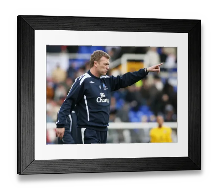 Framed Print : David Moyes and Everton Take on Birmingham City in Premier League Clash, 2008 Framed Print : David Moyes and Everton Take on Birmingham City in Premier League Clash, 2008
