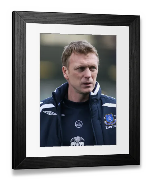 Framed Print : David Moyes Leads Everton Against Birmingham City in Barclays Premier League, 2008 Framed Print : David Moyes Leads Everton Against Birmingham City in Barclays Premier League, 2008
