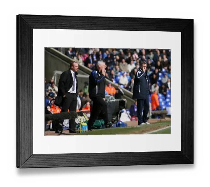Framed Print : David Moyes vs. Alex McLeish: A Clash of Managers - Birmingham City vs. Everton, Barclays Premier League, 2007-08