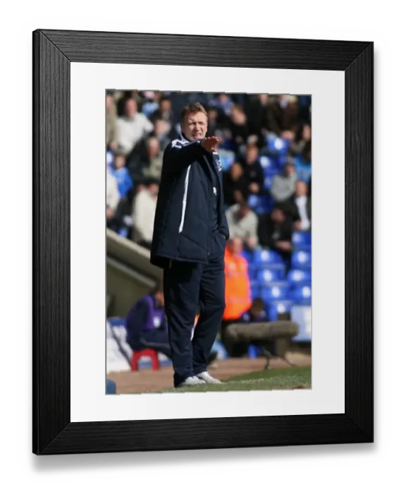 Framed Print : David Moyes and Everton Face Birmingham City in Premier League Showdown at St. Andrews, 2008 Framed Print : David Moyes and Everton Face Birmingham City in Premier League Showdown at St. Andrews, 2008