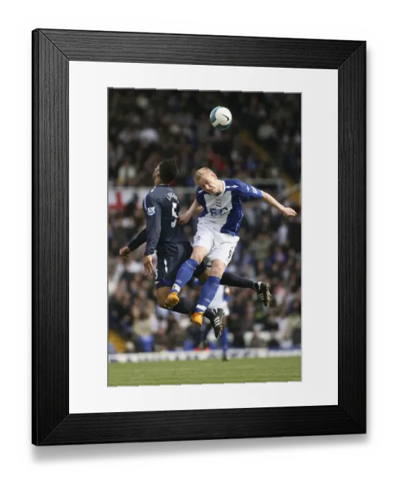 Framed Print : Clash of the Titans: Forssell vs. Lescott - Birmingham vs. Everton, 2008 Framed Print : Clash of the Titans: Forssell vs. Lescott - Birmingham vs. Everton, 2008