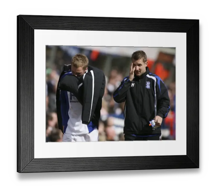 Framed Print : Everton's Victory Over Birmingham Marred by Early Injury to Sebastian Larsson Framed Print : Everton's Victory Over Birmingham Marred by Early Injury to Sebastian Larsson