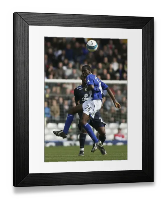 Framed Print : Muamba in Action: Birmingham City vs. Everton, Barclays Premier League (April 12, 2008) Framed Print : Muamba in Action: Birmingham City vs. Everton, Barclays Premier League (April 12, 2008)