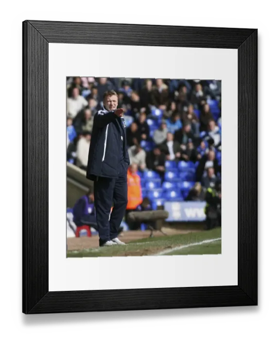 Framed Print : David Moyes and Everton Face Birmingham City in Barclays Premier League, April 2008 Framed Print : David Moyes and Everton Face Birmingham City in Barclays Premier League, April 2008