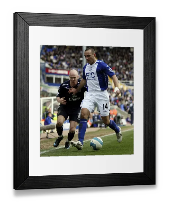 Framed Print : Andrew Johnson vs. David Murphy: Intense Face-Off During Birmingham vs. Everton Premier League Match, 2008 Framed Print : Andrew Johnson vs. David Murphy: Intense Face-Off During Birmingham vs. Everton Premier League Match, 2008