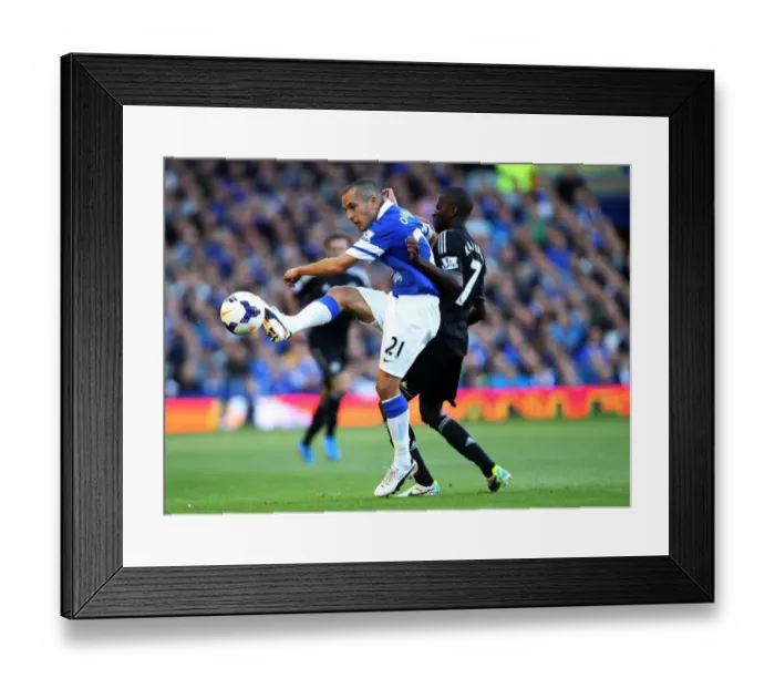 Framed Print : Ramires vs Osman: A Battle at Goodison Park - Everton vs Chelsea (1-0 in Favor of Chelsea)
