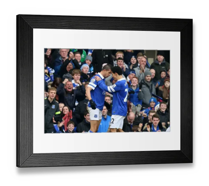 Framed Print : Mirallas and Pienaar's Dramatic Goal: Everton vs Liverpool (3-3) Framed Print : Mirallas and Pienaar's Dramatic Goal: Everton vs Liverpool (3-3)