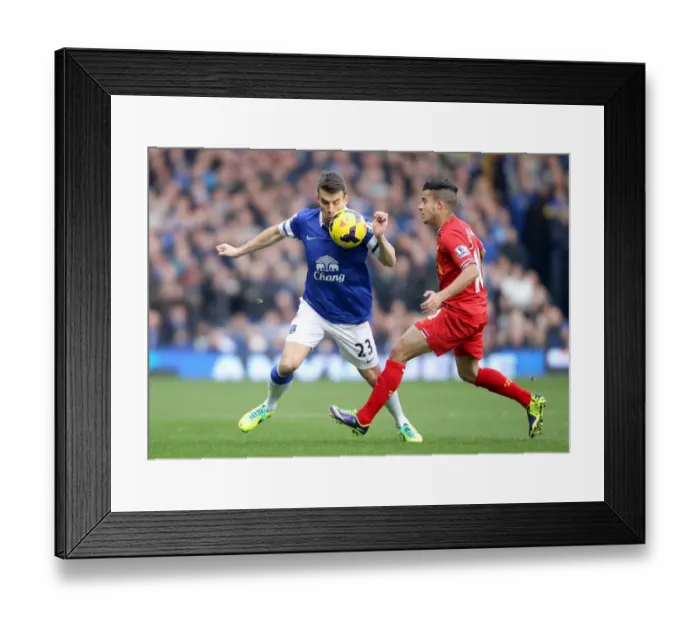 Framed Print : Intense Rivalry: Coleman vs. Coutinho - Everton vs. Liverpool's Thrilling 3-3 Showdown (Nov 2013) Framed Print : Intense Rivalry: Coleman vs. Coutinho - Everton vs. Liverpool's Thrilling 3-3 Showdown (Nov 2013)