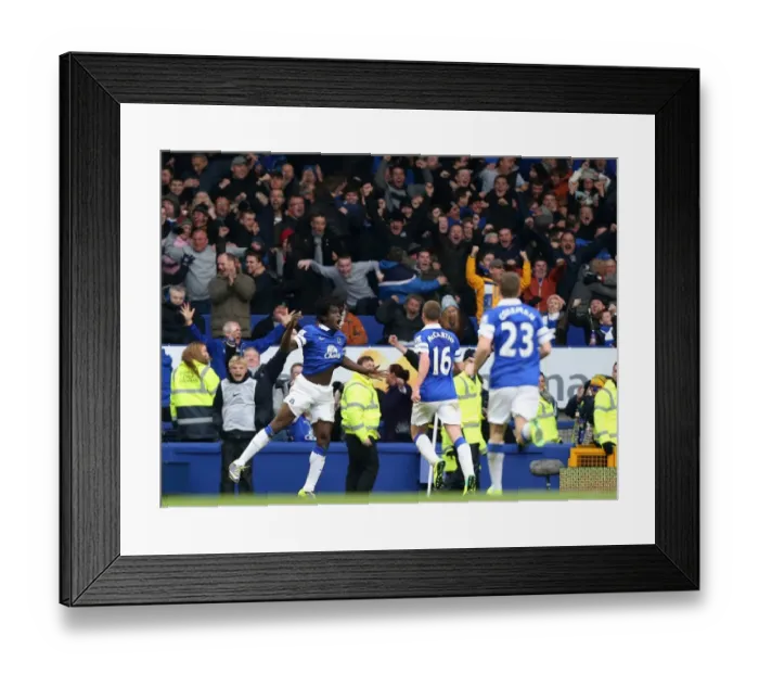 Framed Print : Lukaku's Double: Thrilling 3-3 Draw Between Everton and Liverpool (2013) Framed Print : Lukaku's Double: Thrilling 3-3 Draw Between Everton and Liverpool (2013)