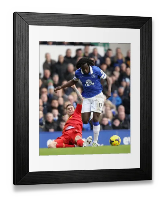 Framed Print : Agger vs. Lukaku: Thrilling 3-3 Battle at Goodison Park - Everton vs. Liverpool Framed Print : Agger vs. Lukaku: Thrilling 3-3 Battle at Goodison Park - Everton vs. Liverpool