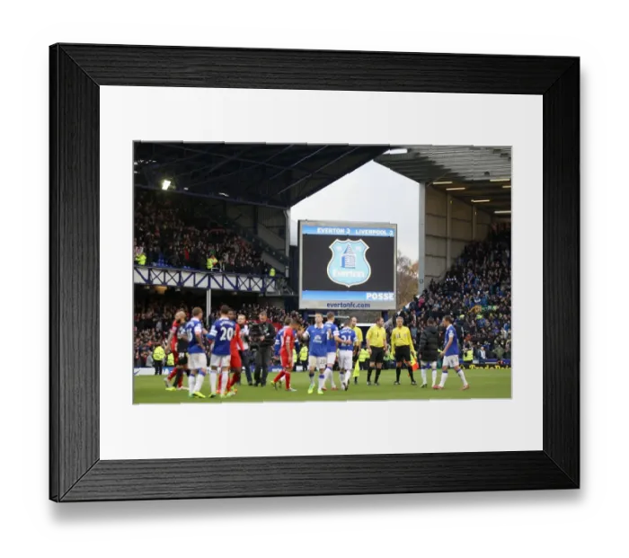 Framed Print : Thrilling 3-3 Draw: Everton vs Liverpool at Goodison Park - Barclays Premier League (November 23, 2013) Framed Print : Thrilling 3-3 Draw: Everton vs Liverpool at Goodison Park - Barclays Premier League (November 23, 2013)