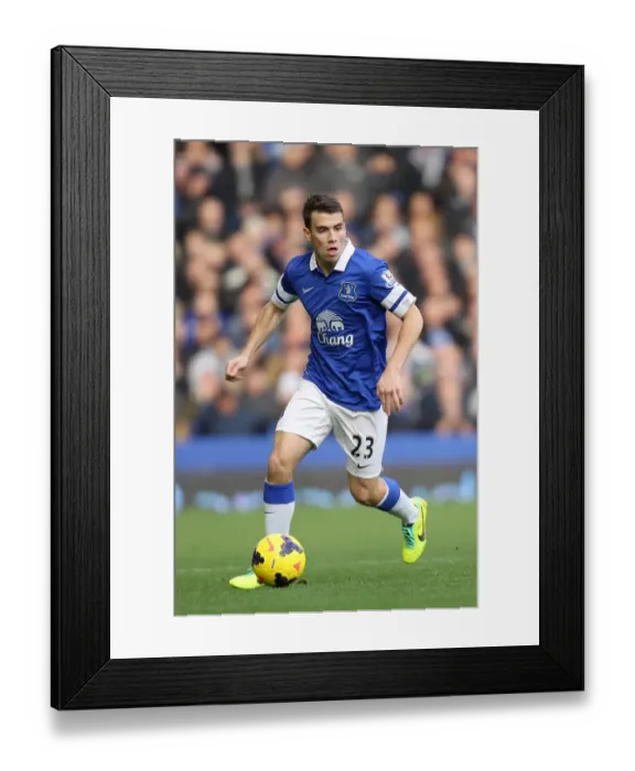 Framed Print : Thrilling 3-3 Draw: Seamus Coleman's Leading Performance at Goodison Park - Everton vs Liverpool (November 23, 2013)