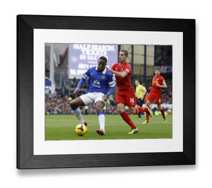 Framed Print : Distin vs Henderson: The Intense Rivalry - Everton vs Liverpool (BPL 2013: 3-3 Battle at Goodison Park) Framed Print : Distin vs Henderson: The Intense Rivalry - Everton vs Liverpool (BPL 2013: 3-3 Battle at Goodison Park)