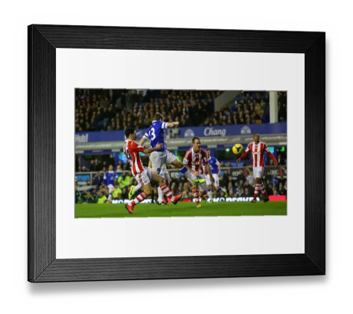 Framed Print : Seamus Coleman's Strike: Everton's Second Goal in Dominant 4-0 Victory over Stoke City (Nov 30, 2013 - Goodison Park) Framed Print : Seamus Coleman's Strike: Everton's Second Goal in Dominant 4-0 Victory over Stoke City (Nov 30, 2013 - Goodison Park)