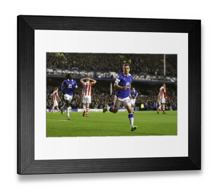 Framed Print : Seamus Coleman Scores His Second Goal: Everton's Victory Against Stoke City at Goodison Park, Barclays Premier League (November 30, 2013) Framed Print : Seamus Coleman Scores His Second Goal: Everton's Victory Against Stoke City at Goodison Park, Barclays Premier League (November 30, 2013)