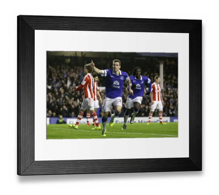 Framed Print : Seamus Coleman's Brace: Everton's 4-0 Thrashing of Stoke City at Goodison Park