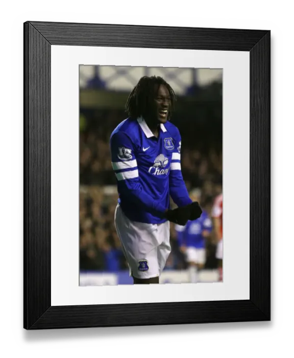 Framed Print : Romelu Lukaku's Brace: Everton's 4-0 Thrashing of Stoke City Framed Print : Romelu Lukaku's Brace: Everton's 4-0 Thrashing of Stoke City