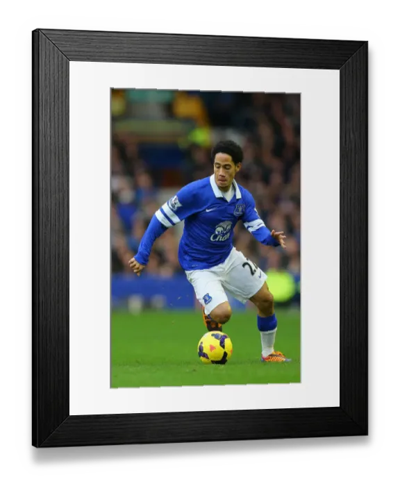 Framed Print : Steven Pienaar Scores in Everton's 4-0 Domination of Stoke City (November 2013, Barclays Premier League, Goodison Park) Framed Print : Steven Pienaar Scores in Everton's 4-0 Domination of Stoke City (November 2013, Barclays Premier League, Goodison Park)