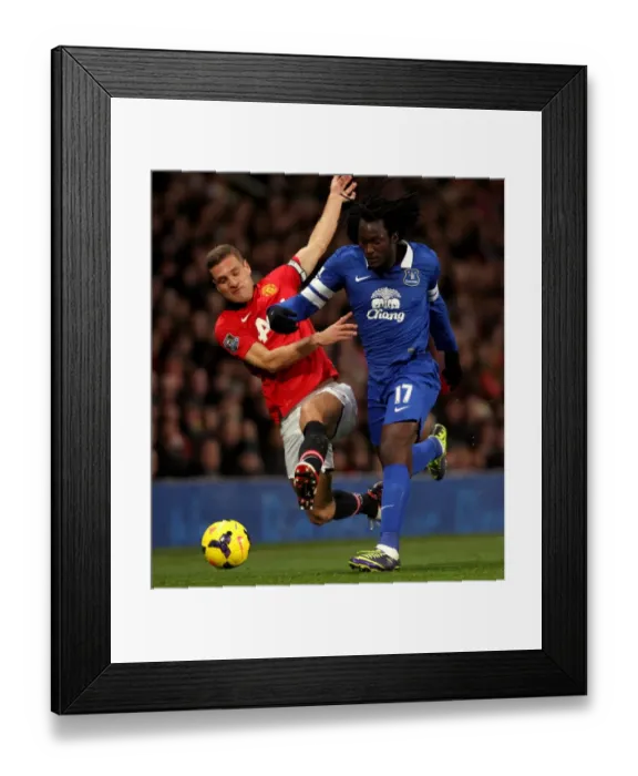 Framed Print : Battle at Old Trafford: Lukaku vs Vidic - Everton's Surprising Victory (December 2013) Framed Print : Battle at Old Trafford: Lukaku vs Vidic - Everton's Surprising Victory (December 2013)