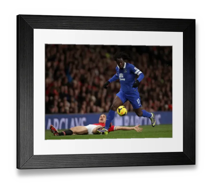 Framed Print : Battle at Old Trafford: Lukaku's Triumph Over Vidic - Everton's Surprising Victory (December 2013) Framed Print : Battle at Old Trafford: Lukaku's Triumph Over Vidic - Everton's Surprising Victory (December 2013)