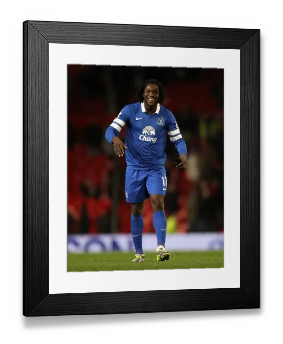 Framed Print : Lukaku's Glory: Everton's Historic 4-1 Win Over Manchester United (12-4-2013)