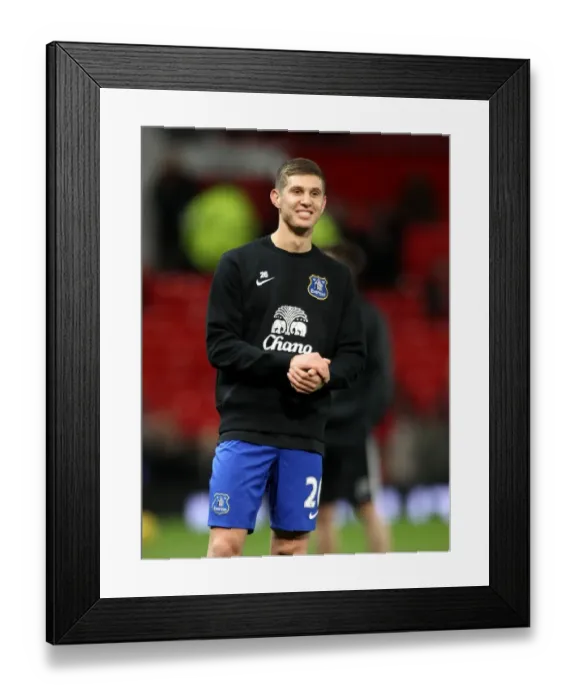 Framed Print : John Stones Game-Winning Goal: Everton's Surprise Victory at Old Trafford (Manchester United 0 - Everton 1, Barclays Premier League, December 4, 2013)